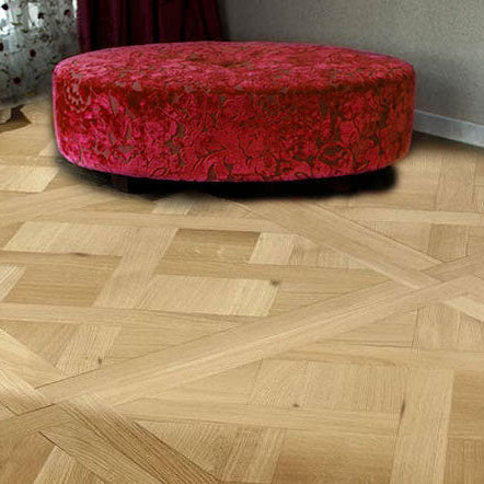 Parquet Versailles en Chêne flottant verni - 15mm d'épaisseur dont 4mm de bois noble